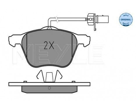 Brake Pad Set, disc brake MEYLE-ORIGINAL Quality 025 232 6920/W