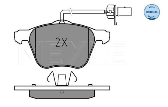 Brake Pad Set, disc brake MEYLE-ORIGINAL Quality 025 232 6920/W