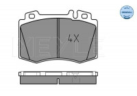 Brake Pad Set, disc brake MEYLE-ORIGINAL Quality 025 232 7117