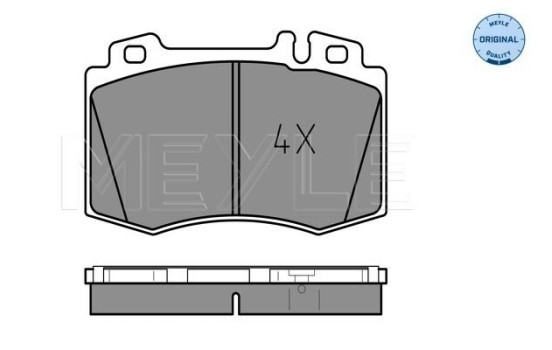 Brake Pad Set, disc brake MEYLE-ORIGINAL Quality 025 232 7117