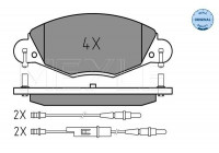 Brake Pad Set, disc brake MEYLE-ORIGINAL Quality 025 232 7318