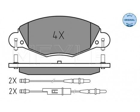 Brake Pad Set, disc brake MEYLE-ORIGINAL Quality 025 232 7318