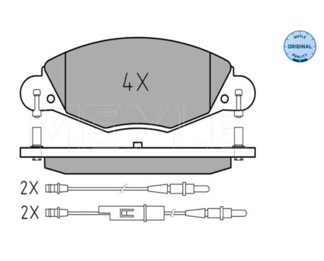 Brake Pad Set, disc brake MEYLE-ORIGINAL Quality 025 232 7318, Image 2