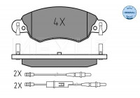 Brake Pad Set, disc brake MEYLE-ORIGINAL Quality 025 232 7617/W
