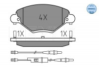Brake Pad Set, disc brake MEYLE-ORIGINAL Quality 025 232 7717/W