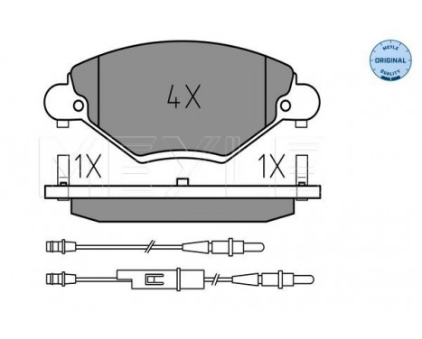 Brake Pad Set, disc brake MEYLE-ORIGINAL Quality 025 232 7717/W