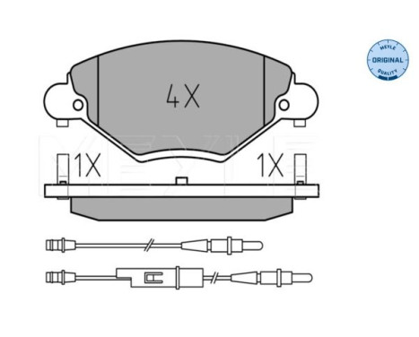 Brake Pad Set, disc brake MEYLE-ORIGINAL Quality 025 232 7717/W, Image 2