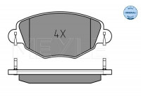 Brake Pad Set, disc brake MEYLE-ORIGINAL Quality 025 232 7918