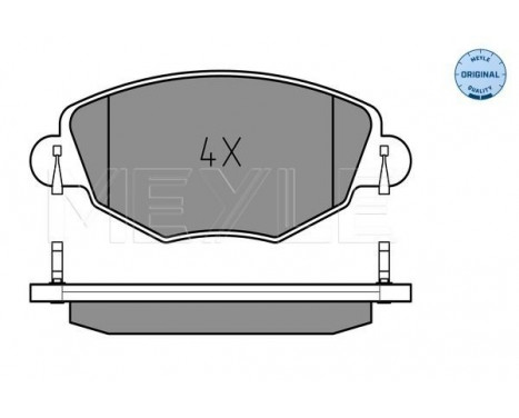 Brake Pad Set, disc brake MEYLE-ORIGINAL Quality 025 232 7918