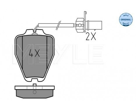 Brake Pad Set, disc brake MEYLE-ORIGINAL Quality 025 232 8017/W