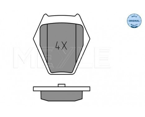 Brake Pad Set, disc brake MEYLE-ORIGINAL Quality 025 232 8017/W, Image 2