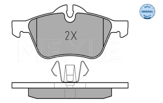 Brake Pad Set, disc brake MEYLE-ORIGINAL Quality 025 232 8118, Image 2