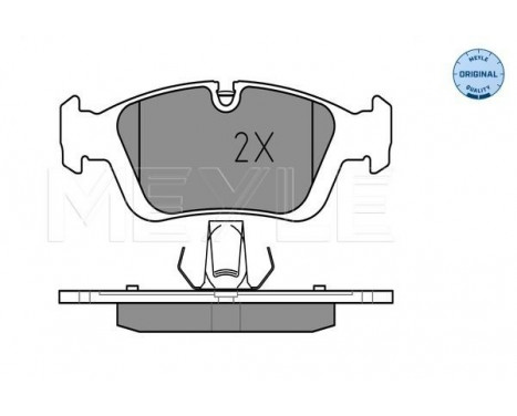 Brake Pad Set, disc brake MEYLE-ORIGINAL Quality 025 232 8717