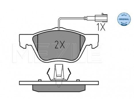 Brake Pad Set, disc brake MEYLE-ORIGINAL Quality 025 232 8919/W, Image 2