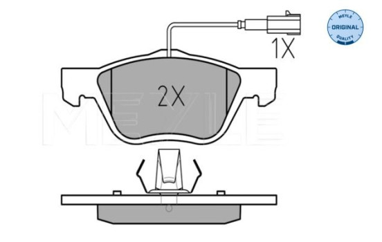Brake Pad Set, disc brake MEYLE-ORIGINAL Quality 025 232 8919/W, Image 3