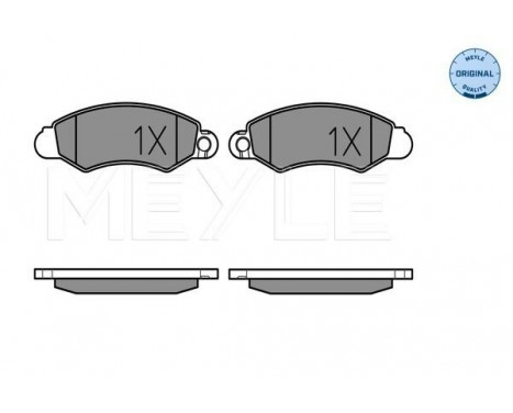 Brake Pad Set, disc brake MEYLE-ORIGINAL Quality 025 232 9614/W, Image 2