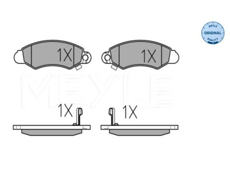 Brake Pad Set, disc brake MEYLE-ORIGINAL Quality 025 232 9614/W, Image 2