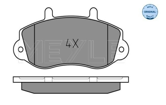 Brake Pad Set, disc brake MEYLE-ORIGINAL Quality 025 233 0218
