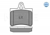 Brake Pad Set, disc brake MEYLE-ORIGINAL Quality 025 233 0515