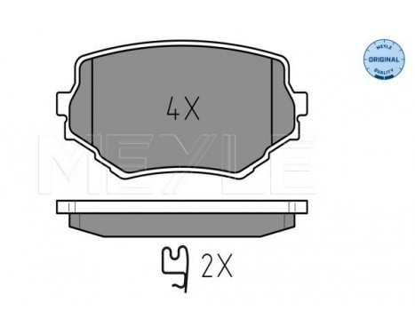 Brake Pad Set, disc brake MEYLE-ORIGINAL Quality 025 233 1414/W