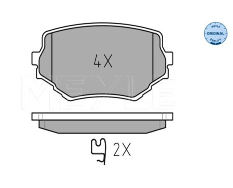 Brake Pad Set, disc brake MEYLE-ORIGINAL Quality 025 233 1414/W, Image 2