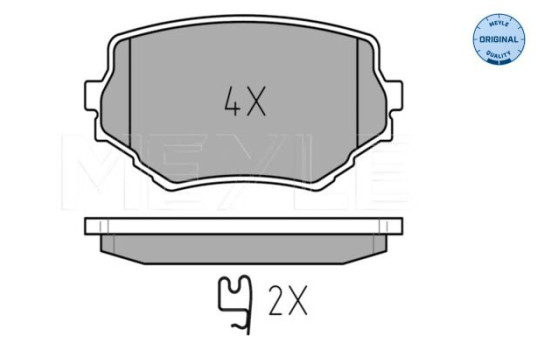 Brake Pad Set, disc brake MEYLE-ORIGINAL Quality 025 233 1414/W, Image 2