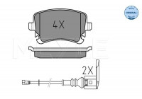 Brake Pad Set, disc brake MEYLE-ORIGINAL Quality 025 233 2617/W