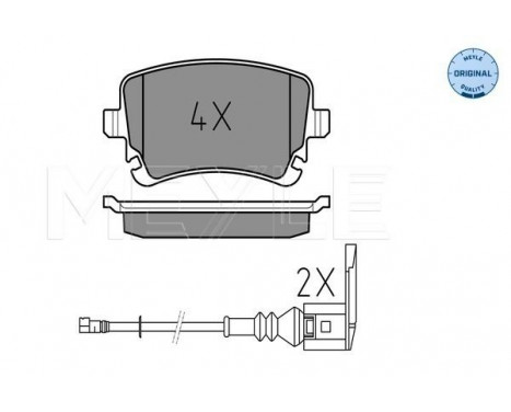 Brake Pad Set, disc brake MEYLE-ORIGINAL Quality 025 233 2617/W