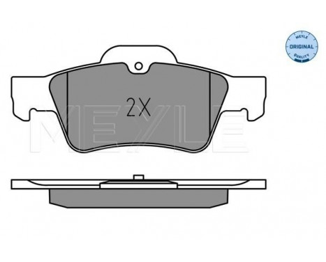 Brake Pad Set, disc brake MEYLE-ORIGINAL Quality 025 233 3516