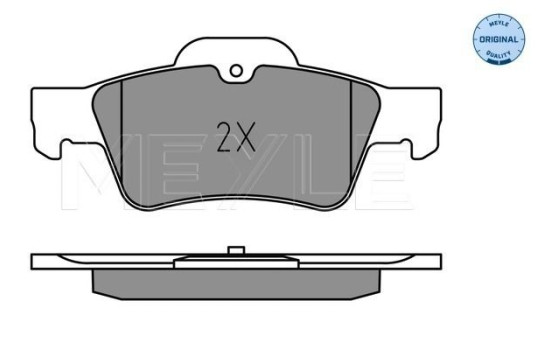 Brake Pad Set, disc brake MEYLE-ORIGINAL Quality 025 233 3516