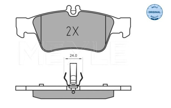 Brake Pad Set, disc brake MEYLE-ORIGINAL Quality 025 233 3516, Image 2