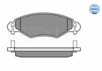 Brake Pad Set, disc brake MEYLE-ORIGINAL Quality 025 233 4017/W