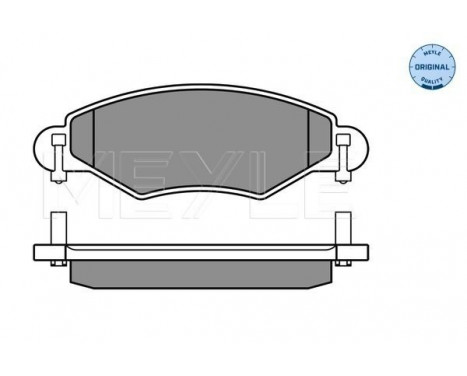 Brake Pad Set, disc brake MEYLE-ORIGINAL Quality 025 233 4017/W