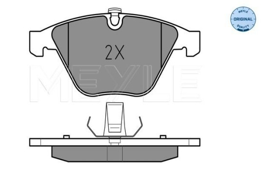 Brake Pad Set, disc brake MEYLE-ORIGINAL Quality 025 233 4720