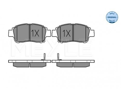 Brake Pad Set, disc brake MEYLE-ORIGINAL Quality 025 233 4816/W