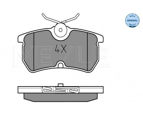 Brake Pad Set, disc brake MEYLE-ORIGINAL Quality 025 233 5314