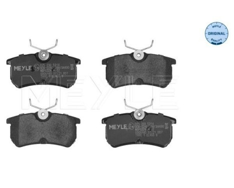 Brake Pad Set, disc brake MEYLE-ORIGINAL Quality 025 233 5314, Image 2