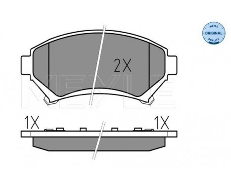 Brake Pad Set, disc brake MEYLE-ORIGINAL Quality 025 233 5818/W