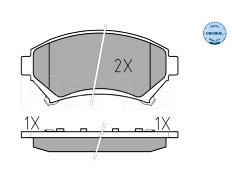 Brake Pad Set, disc brake MEYLE-ORIGINAL Quality 025 233 5818/W, Image 2