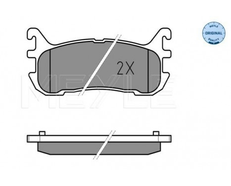 Brake Pad Set, disc brake MEYLE-ORIGINAL Quality 025 233 8713/W, Image 2