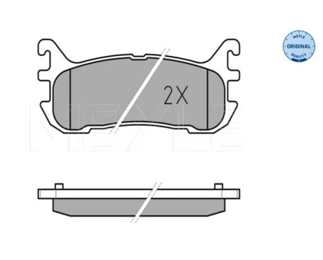 Brake Pad Set, disc brake MEYLE-ORIGINAL Quality 025 233 8713/W, Image 3