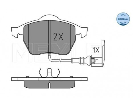 Brake Pad Set, disc brake MEYLE-ORIGINAL Quality 025 233 9219/W