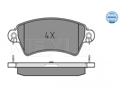 Brake Pad Set, disc brake MEYLE-ORIGINAL Quality 025 233 9617