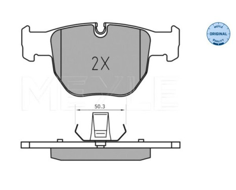 Brake Pad Set, disc brake MEYLE-ORIGINAL Quality 025 233 9719
