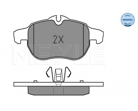 Brake Pad Set, disc brake MEYLE-ORIGINAL Quality 025 234 0220