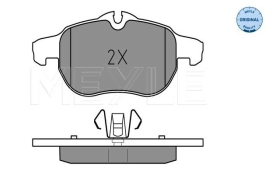 Brake Pad Set, disc brake MEYLE-ORIGINAL Quality 025 234 0220