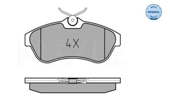Brake Pad Set, disc brake MEYLE-ORIGINAL Quality 025 234 0919, Image 2