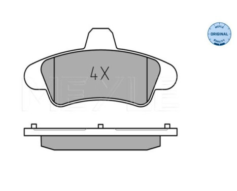 Brake Pad Set, disc brake MEYLE-ORIGINAL Quality 025 234 1015/A, Image 2