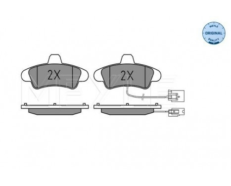 Brake Pad Set, disc brake MEYLE-ORIGINAL Quality 025 234 1015/B