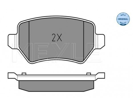 Brake Pad Set, disc brake MEYLE-ORIGINAL Quality 025 234 1715/W, Image 2